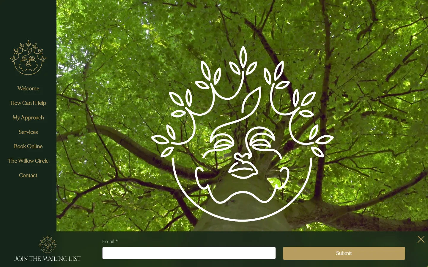 The Girl in A Tree website preview