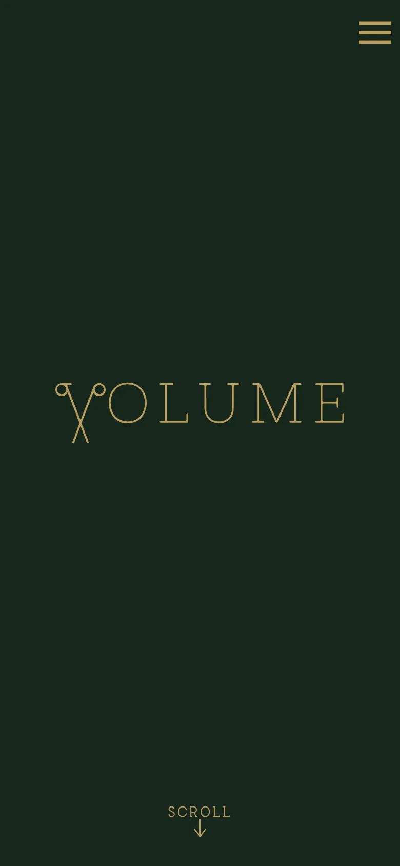 Volume Hair UK website on mobile